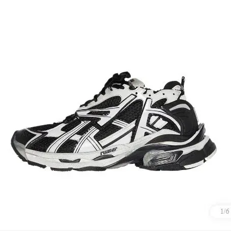 Balenciaga Runner Navy Trainers — photo 7