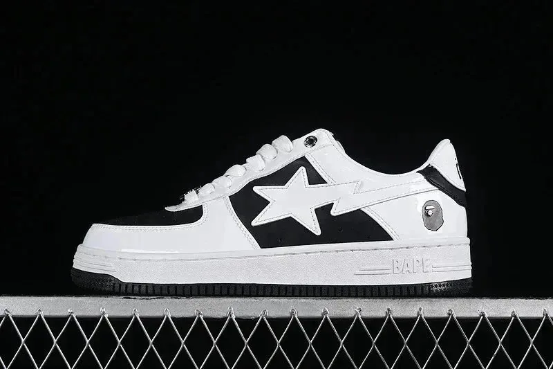 Bape Sta Camo Patent Star Skate Shoes — photo 10