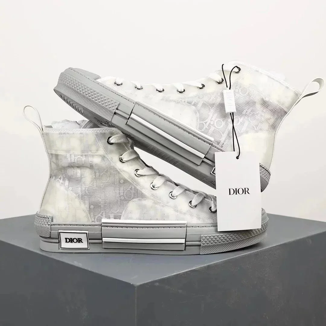 Dior B23 Navy Canvas Shoes — photo 12