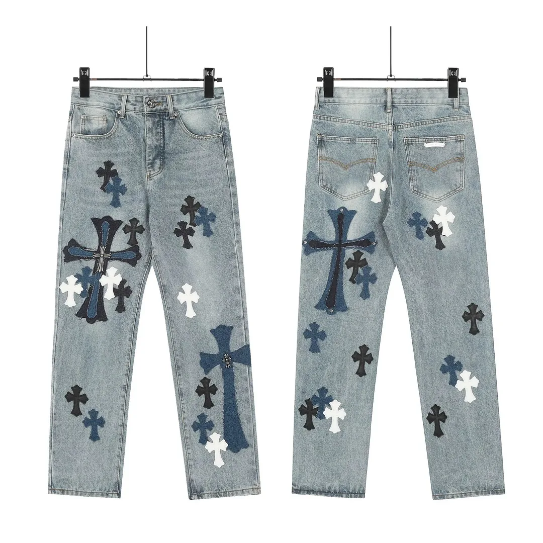 Embroidered Washed Jeans — photo 12