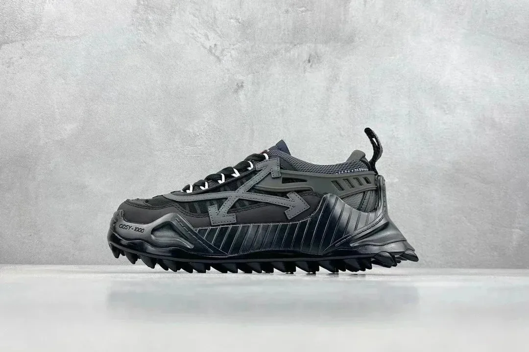 Off-White Odsy-1000 White Lace-Up Platform Runners — Photo 5