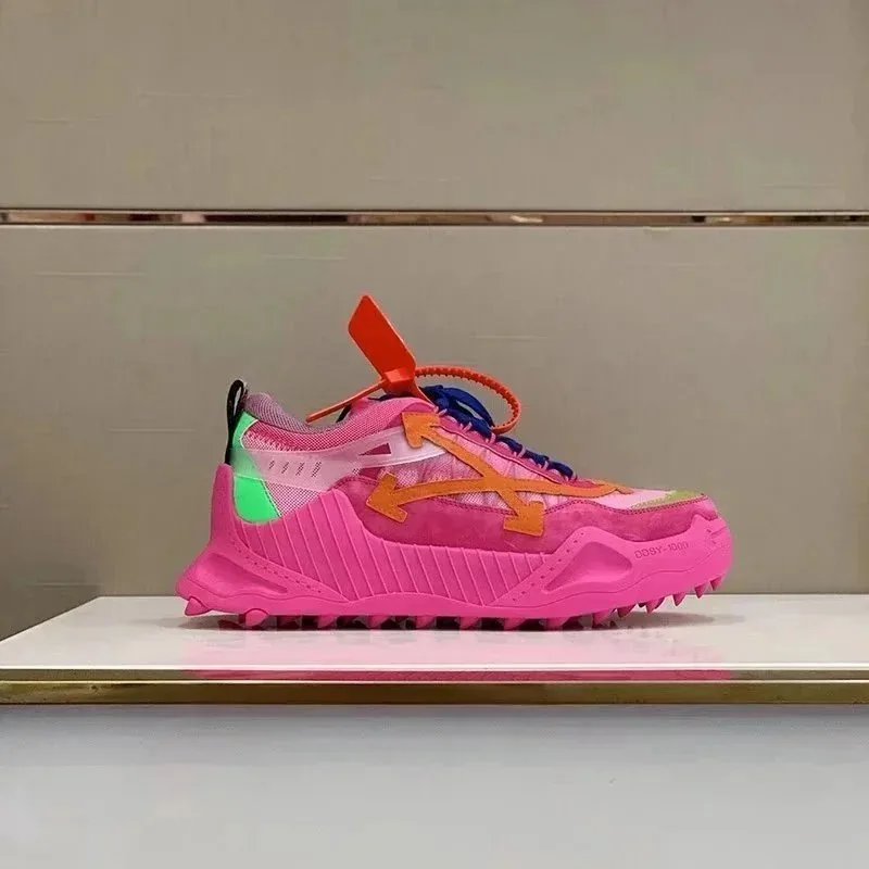 Off-White Odsy-1000 Color-Block Platform Low-Top Dad Shoes — Photo 9