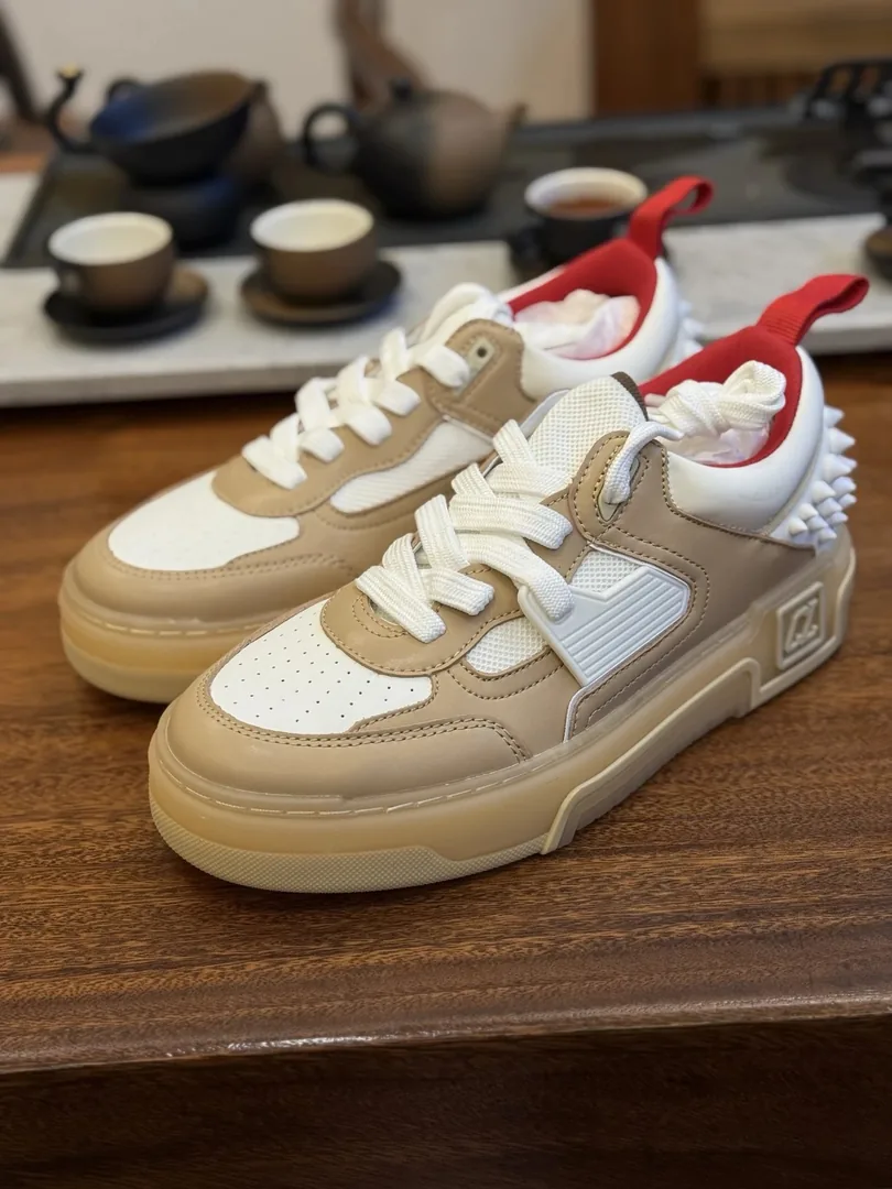 Christian Louboutin Astroloubi Grey High-Top Sneakers — Photo 5