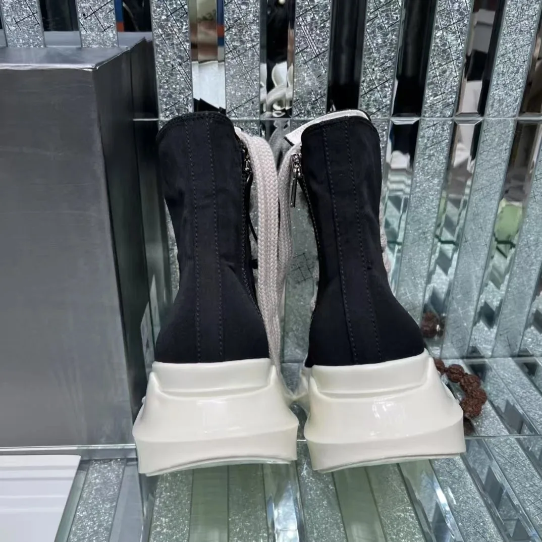 Rick Owens DRKSHDW Ramones High Black Jumbo Laced — QC