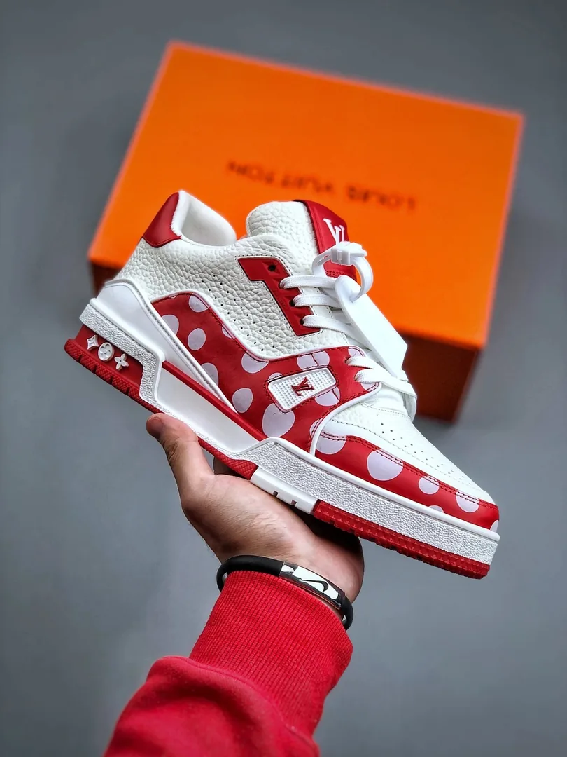 Louis Vuitton LV Trainer Speckled Runway Sneakers