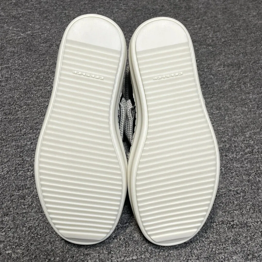 Rick Owens Ramones Black White Street Plain Sneakers — photo 4