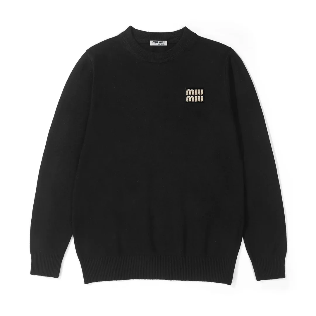 Double Jacquard Crewneck Sweater — Photo 10