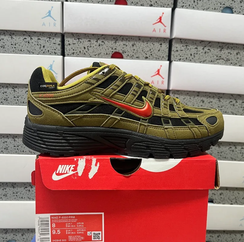 Nike P-6000 Red Breathable Running Shoes — Photo 11