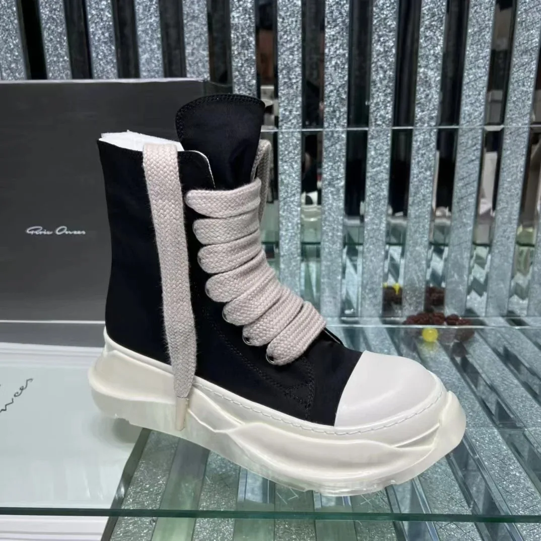 Rick Owens DRKSHDW Ramones High Black Jumbo Laced