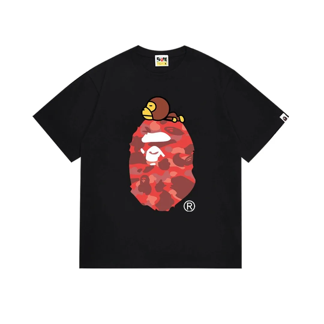 Bape Ape Print Crewneck T-Shirt — Photo 14