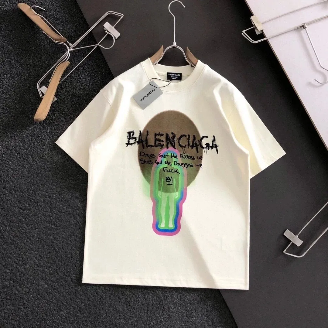 Balenciaga Graphic Print T-Shirt Collection — QC