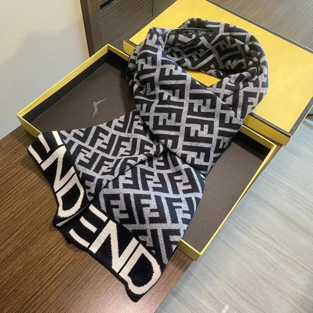 Chanel Logo Print Cashmere Scarf — photo 7