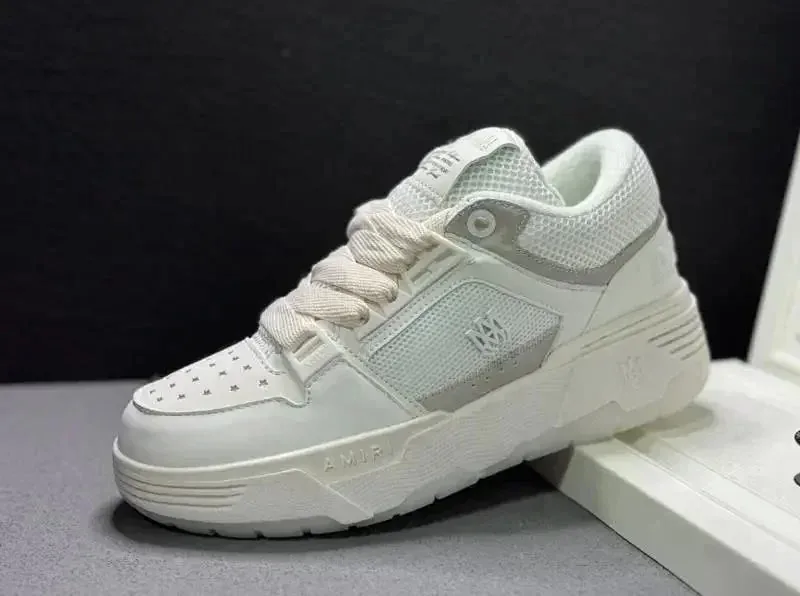 Amiri MA-1 White Grey Lace-Up Trainers — Photo 4