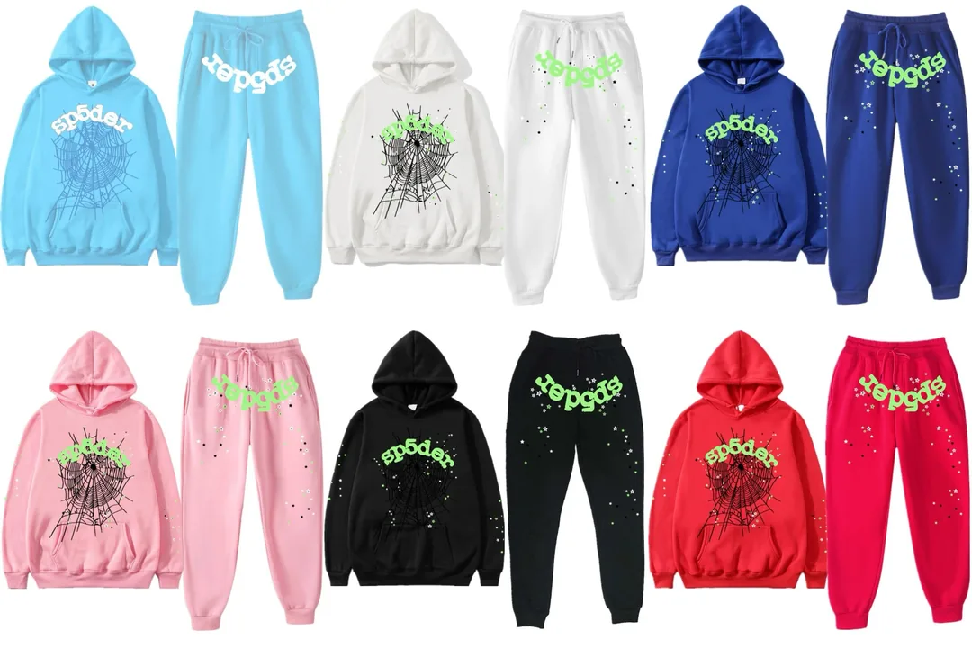 Sp5der Print Hoodie Set — Photo 5