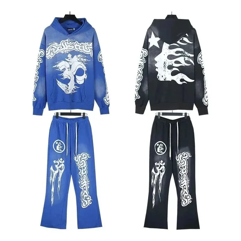 Cotton Hooded Hoodie And Pants Set — Photo 7