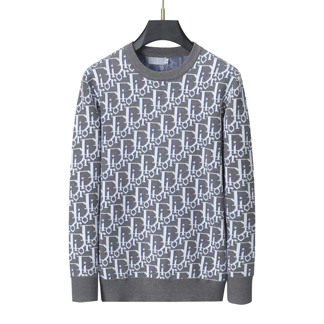 Crewneck Letter Embroidered Knit Sweater — photo 3