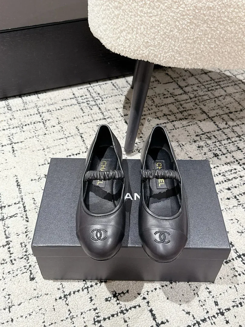 Chanel Mary Jane Flats Pink White — photo 6