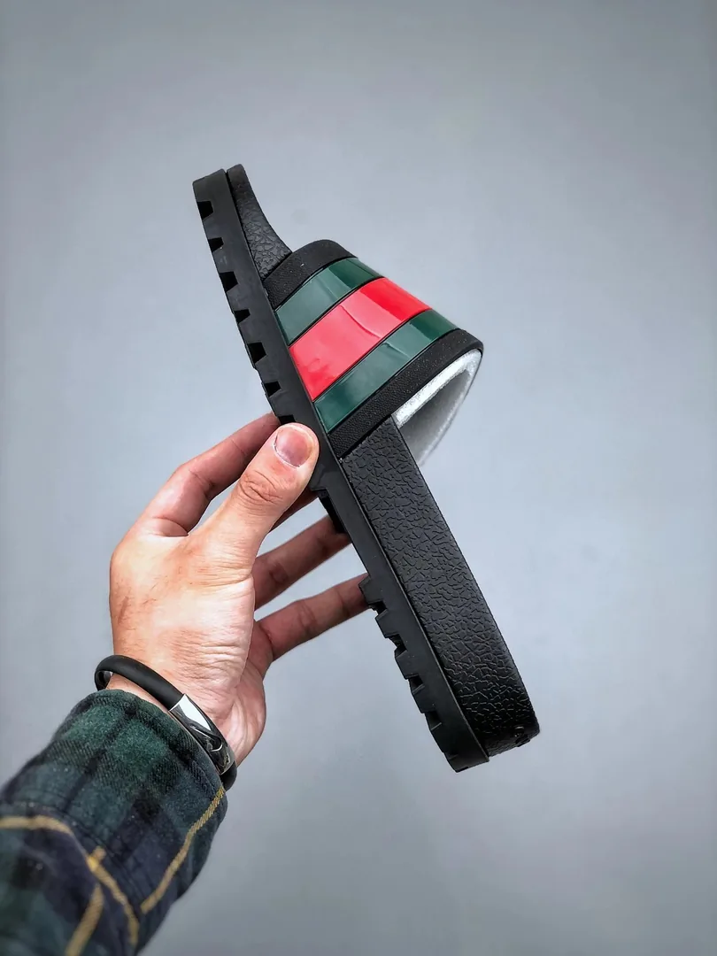 Rubber Web Lug Sole Slides — QC