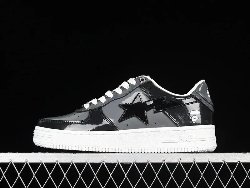 Bape Sta Camo Patent Star Skate Shoes — photo 2