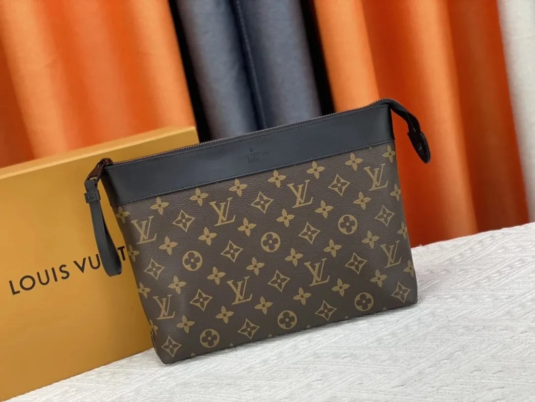 Louis Vuitton Leather Clutch