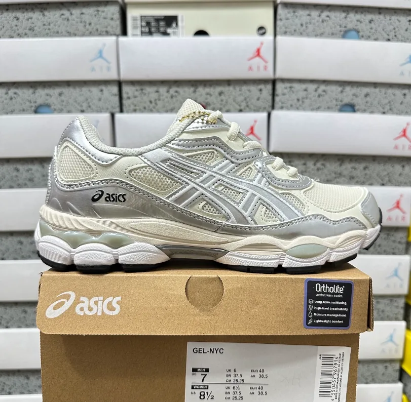 Asics Gel-NYC White Grey Runners — photo 4