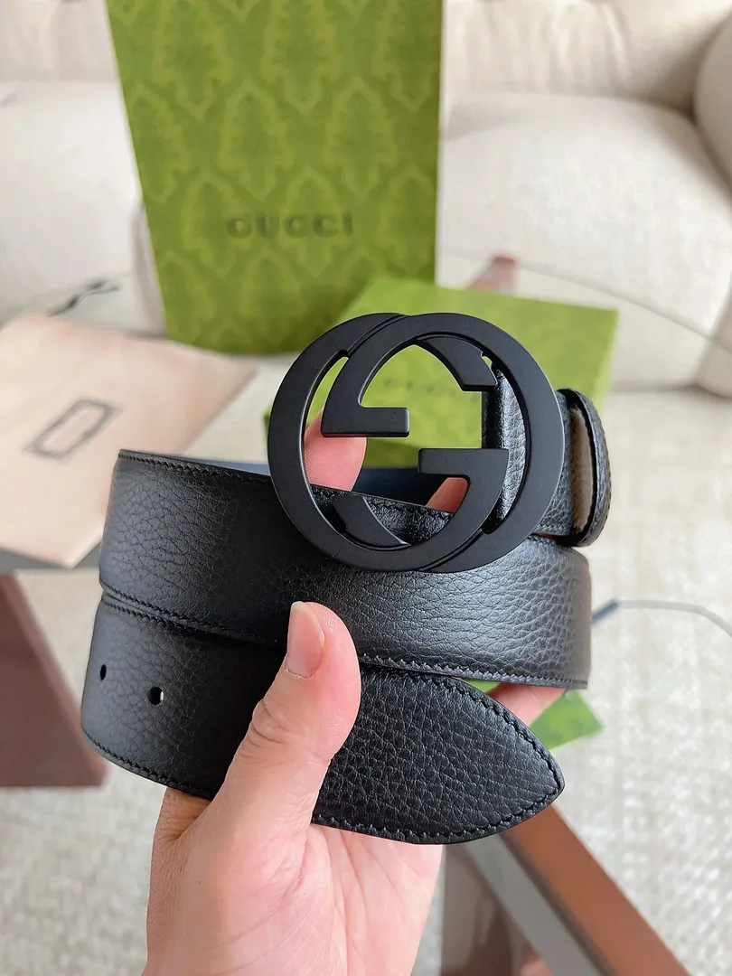 Gucci GG Supreme Double G Buckle Belt — Photo 7