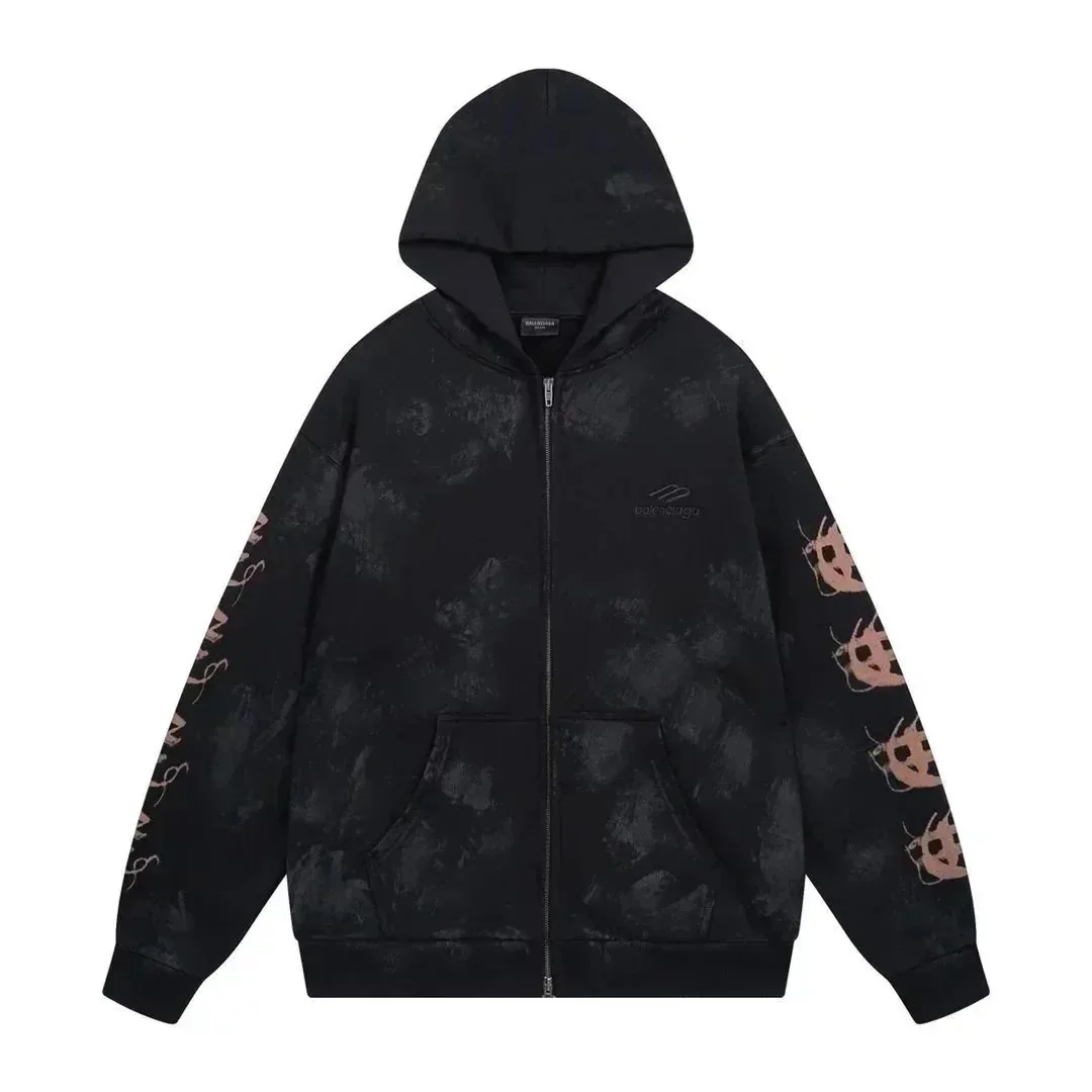 Balenciaga Campaign Logo White Hoodie — Photo 9