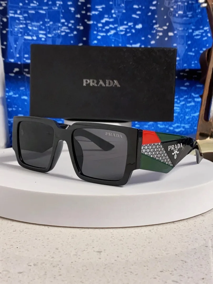 Prada Logo Rectangular Sunglasses