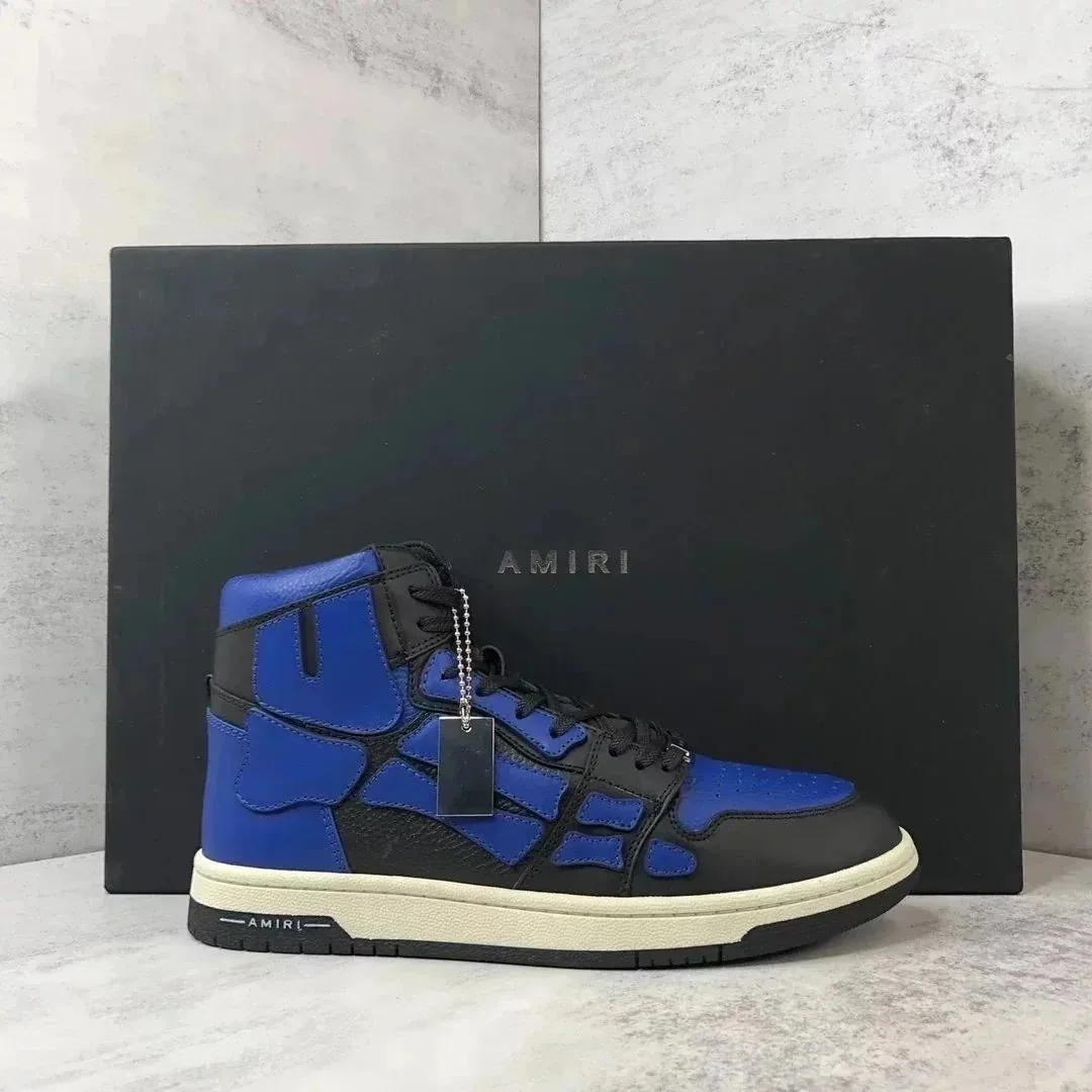 Amiri Skel-Top Low Blue White Runners — photo 6