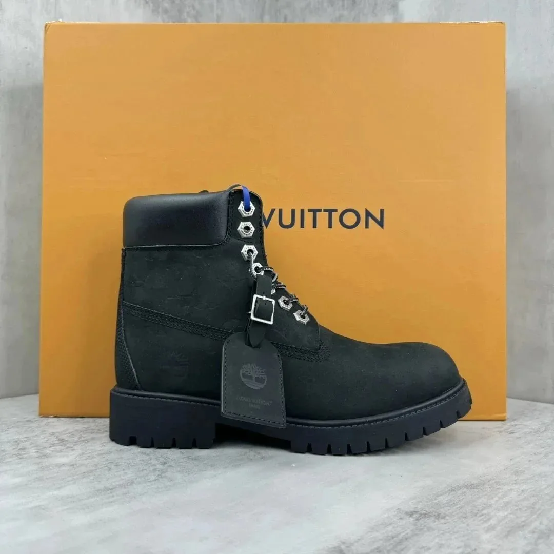 Louis Vuitton LV x Timberland 6-Inch Boot Yellow Lace-Up Boots — Photo 11