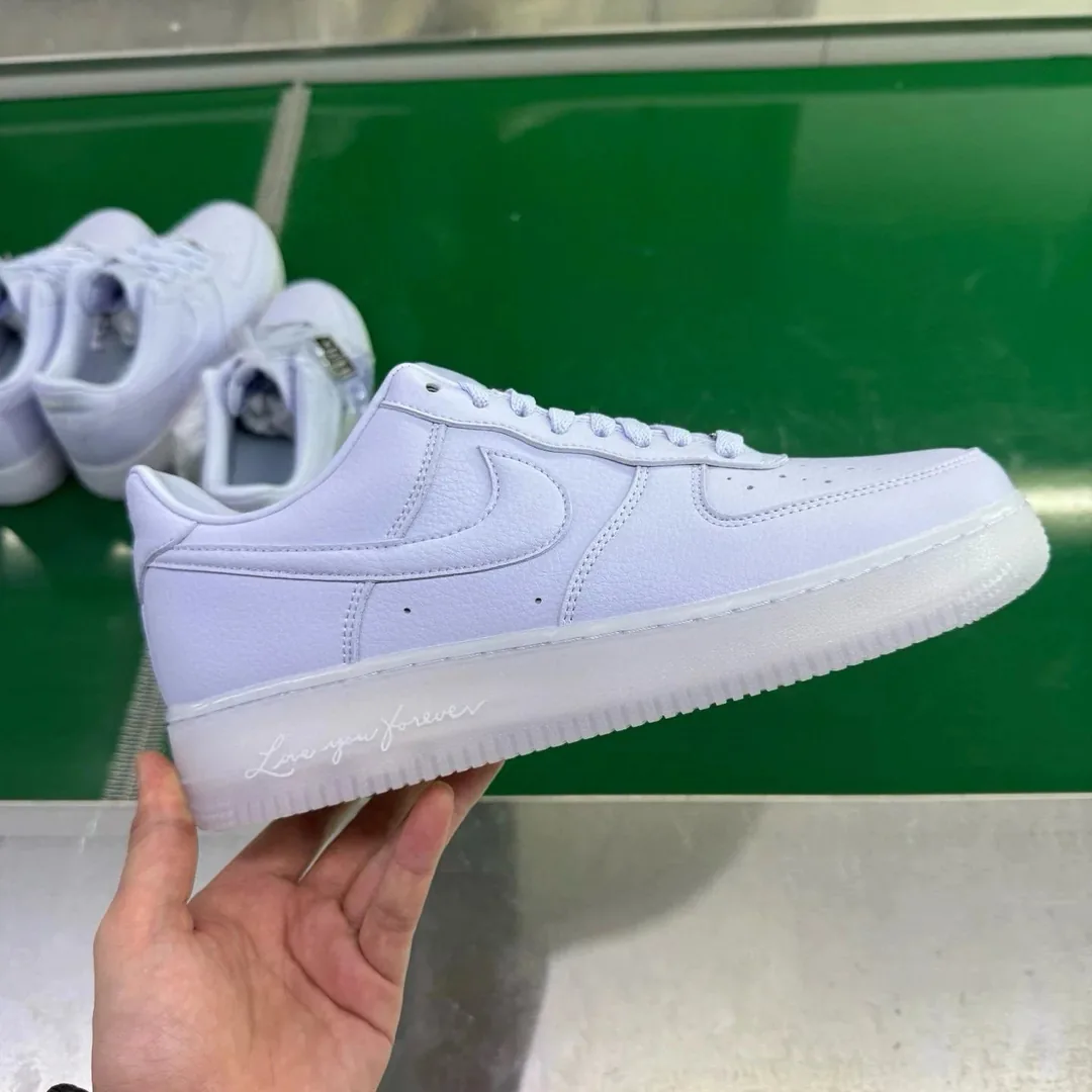 Nike Air Force 1 White Lace-Up Sneakers — Photo 15
