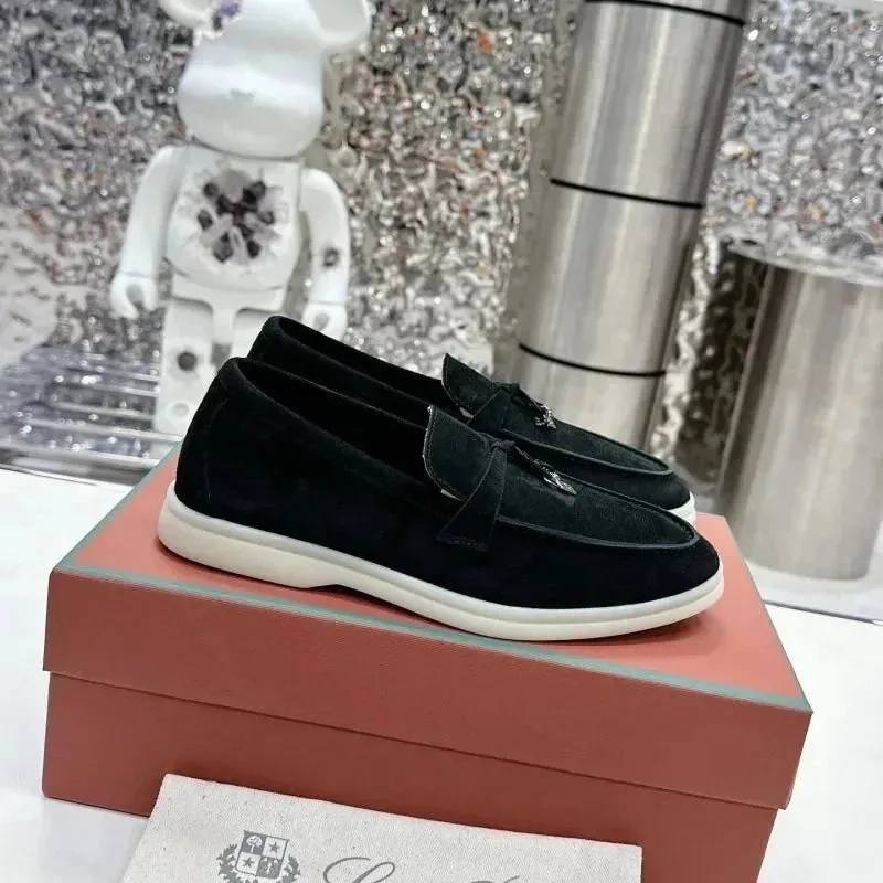 Loro Piana White Lace-Up Sneakers — QC