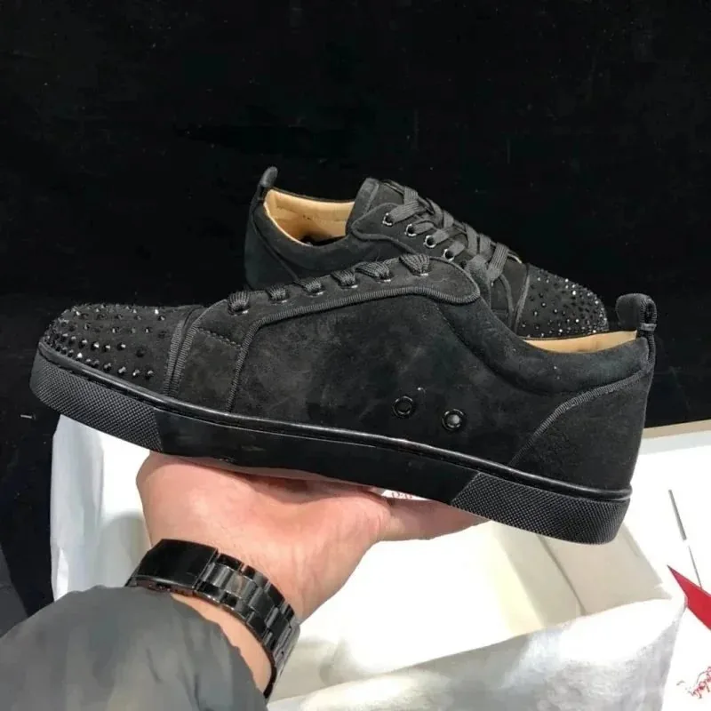 Christian Louboutin Black Low-Top Sneakers — QC