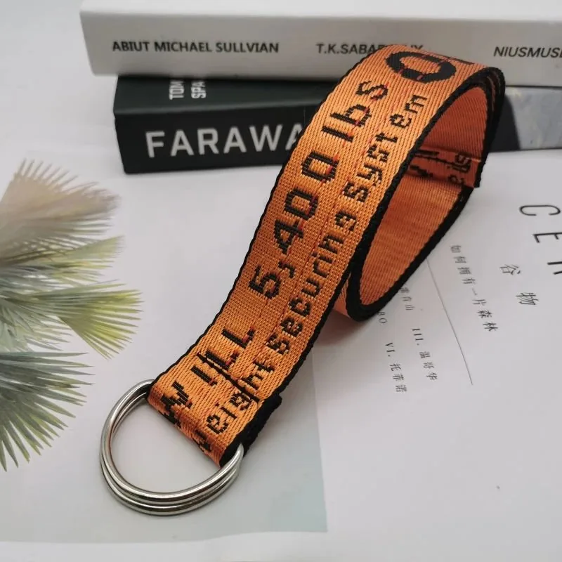 Off-White Double Ring Canvas Belt — Photo 4