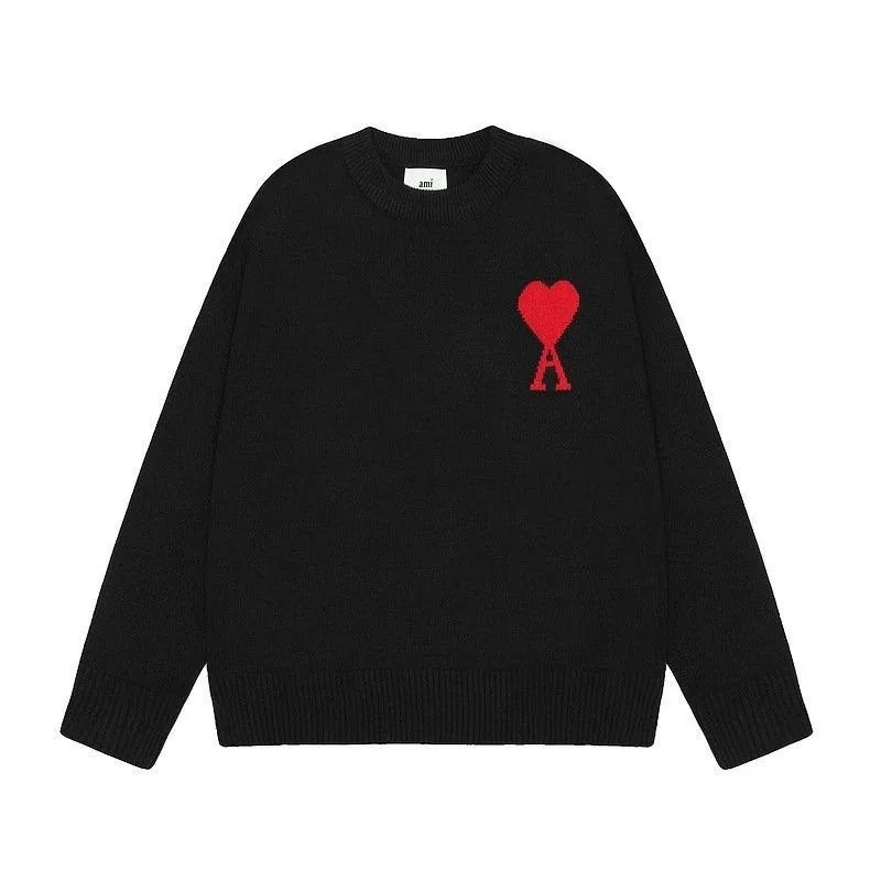 Ami Paris Heart Jacquard Crewneck Sweater — photo 7