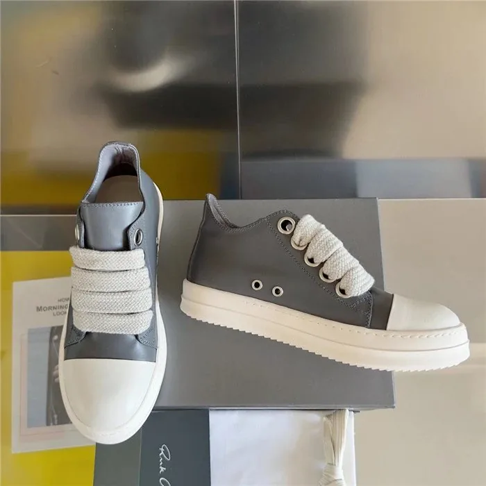 Rick Owens DRKSHDW Grey White Sneakers — Photo 15