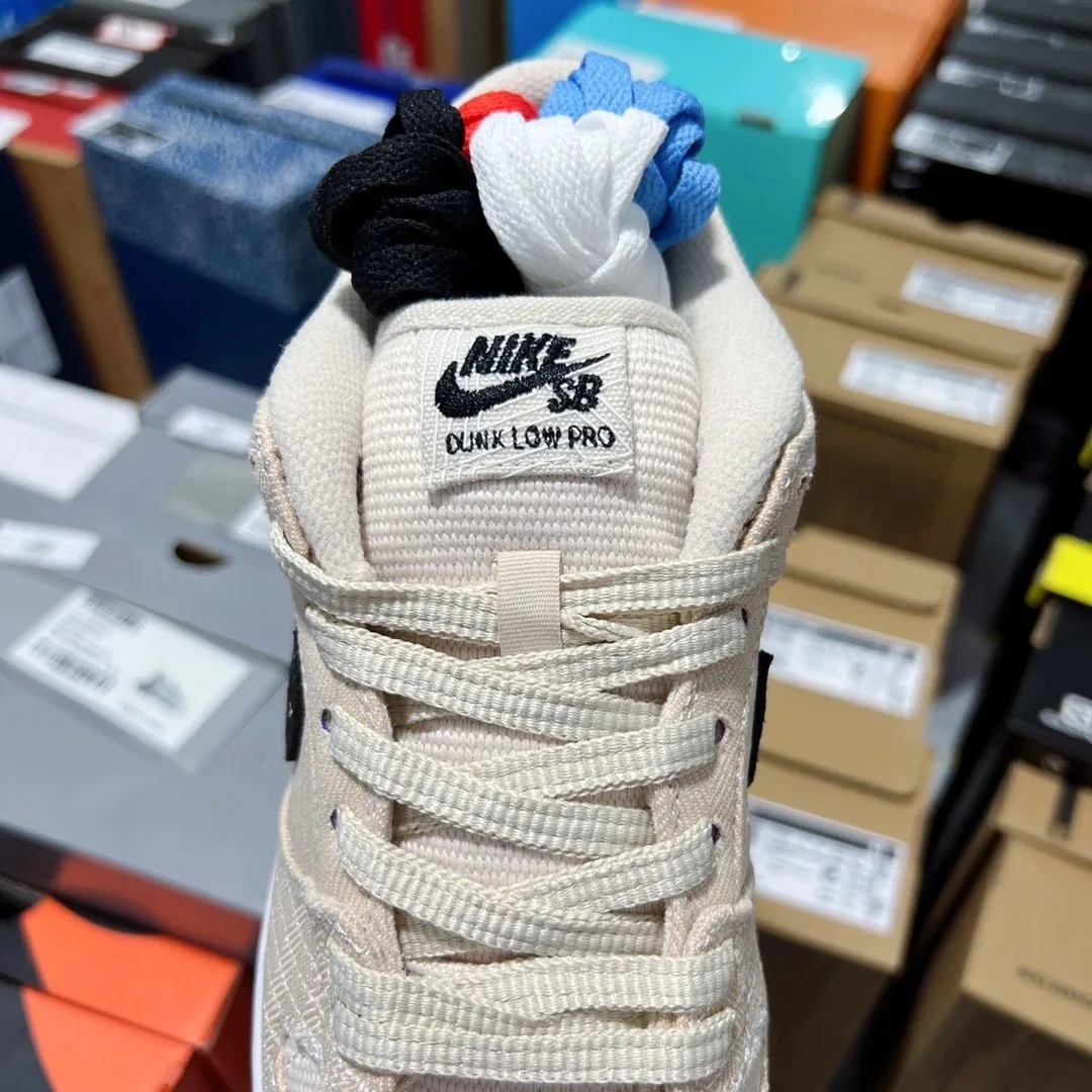 Nike Dunk Low SB Pearl White Velcro Sneakers — Photo 7