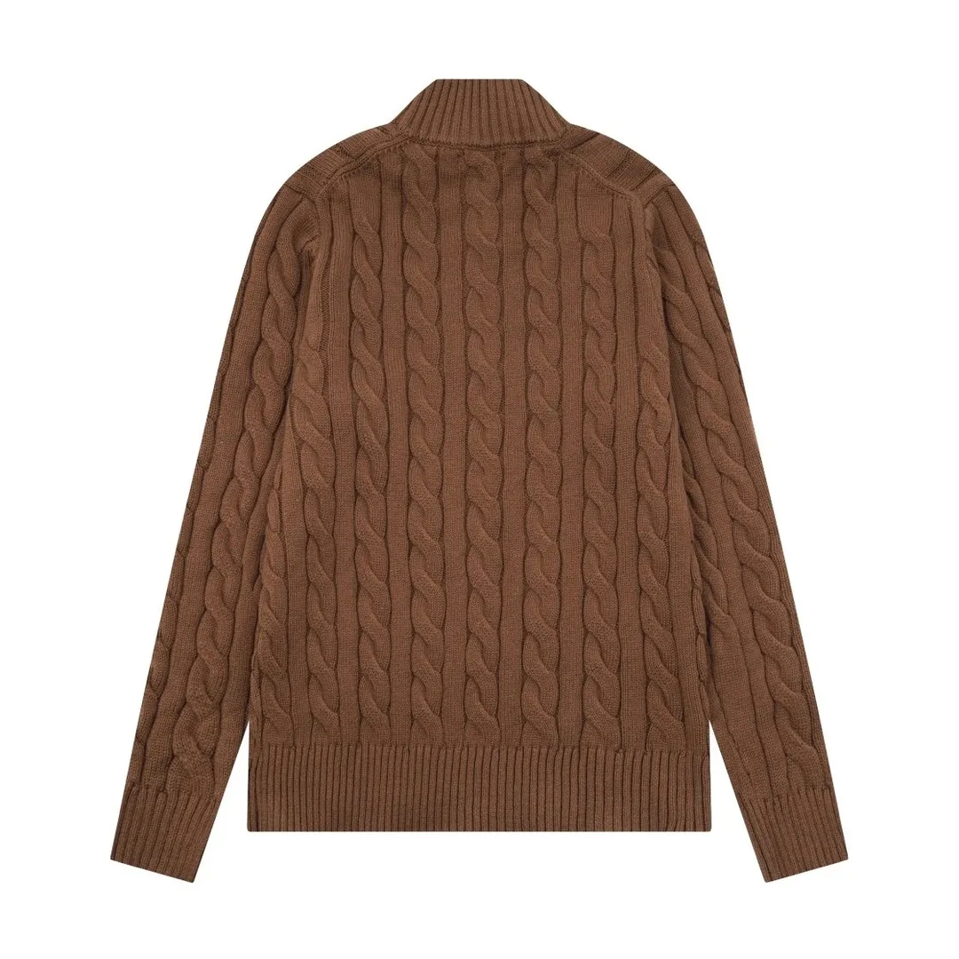 Half-Zip Cable Knit Sweater — photo 4