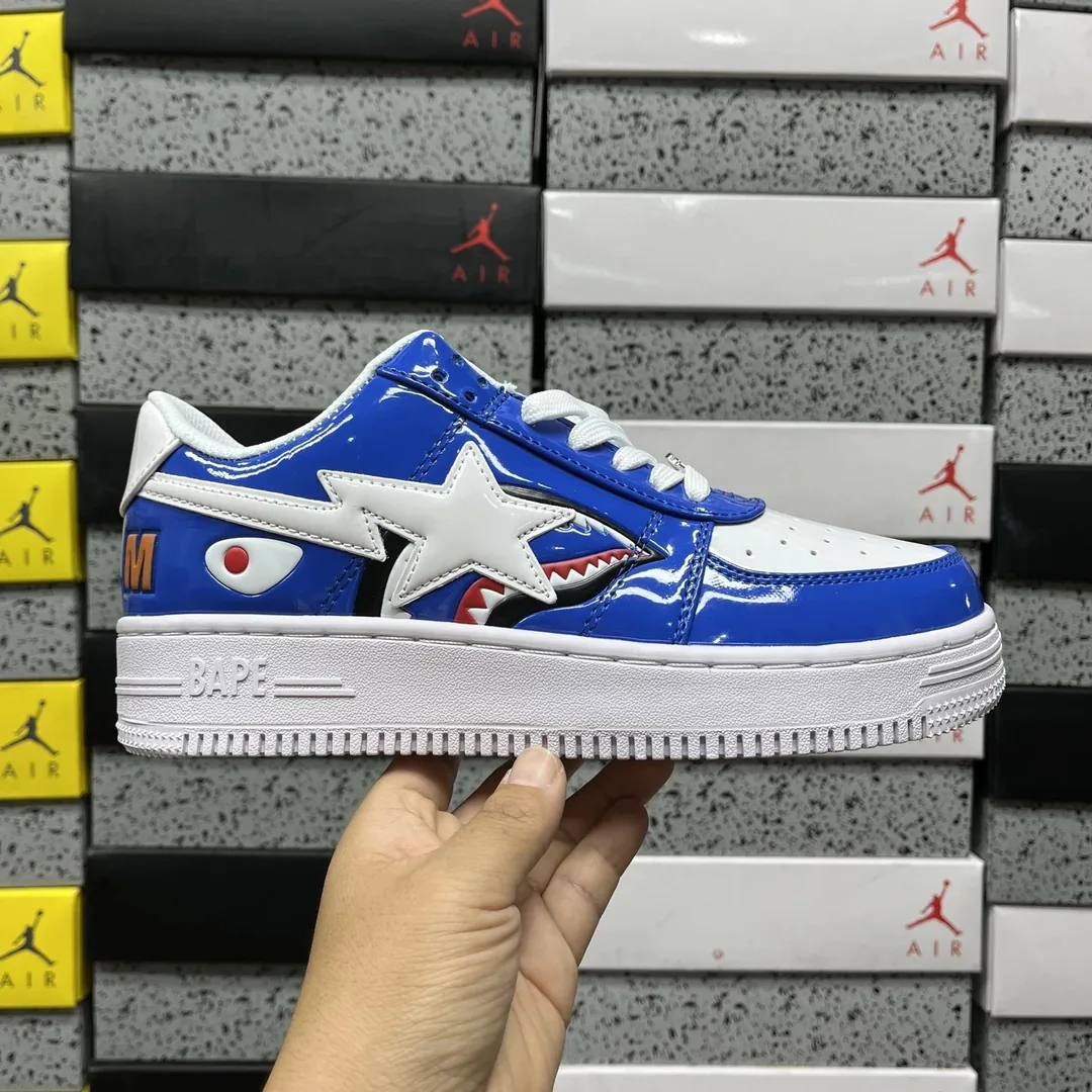 Bape Sta Shark Face Low-Top Sneakers — Photo 13