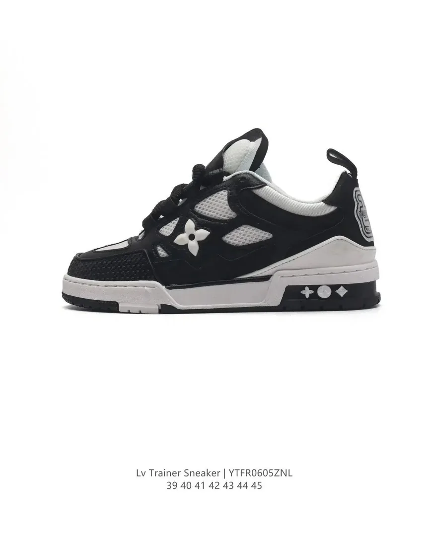 Louis Vuitton LV Trainer White Bee-Print Trainers — Photo 6