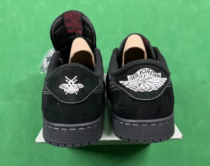 Jordan 1 Low Black Phantom Sneakers — Photo 13