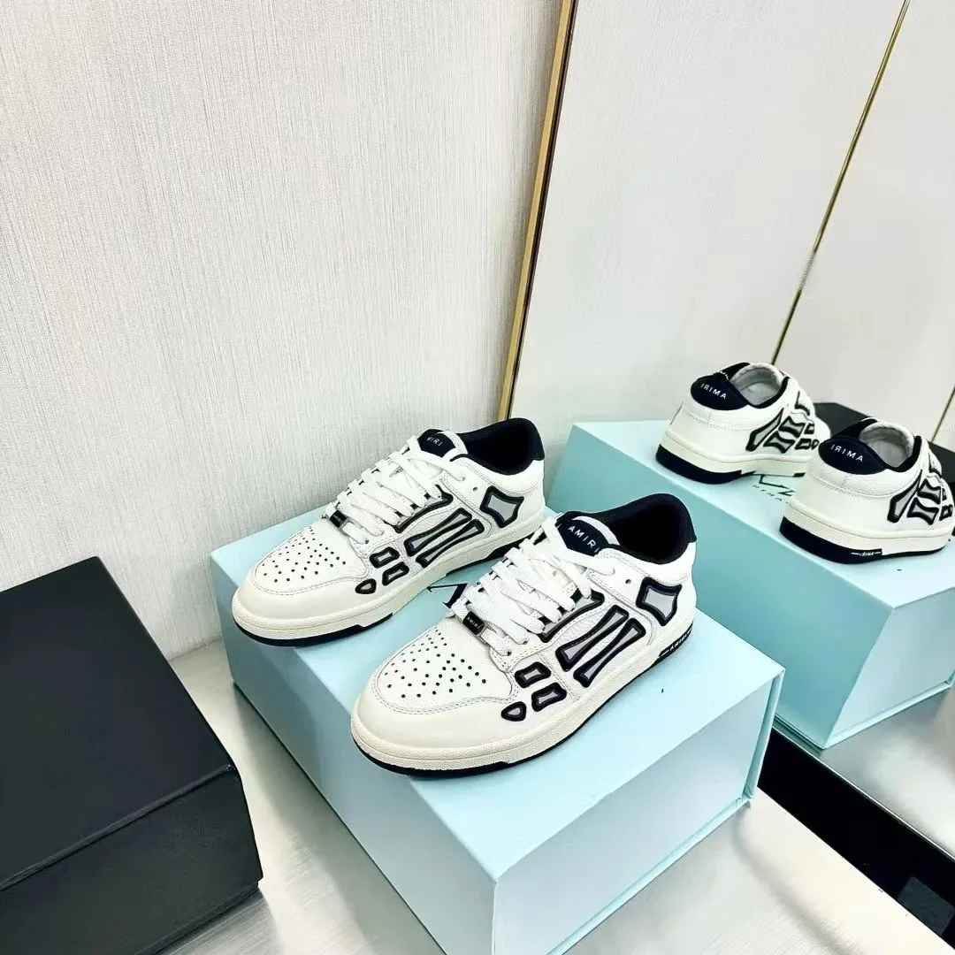 Amiri Skel-Top Low White Beige Skel Top Sneaker — photo 8