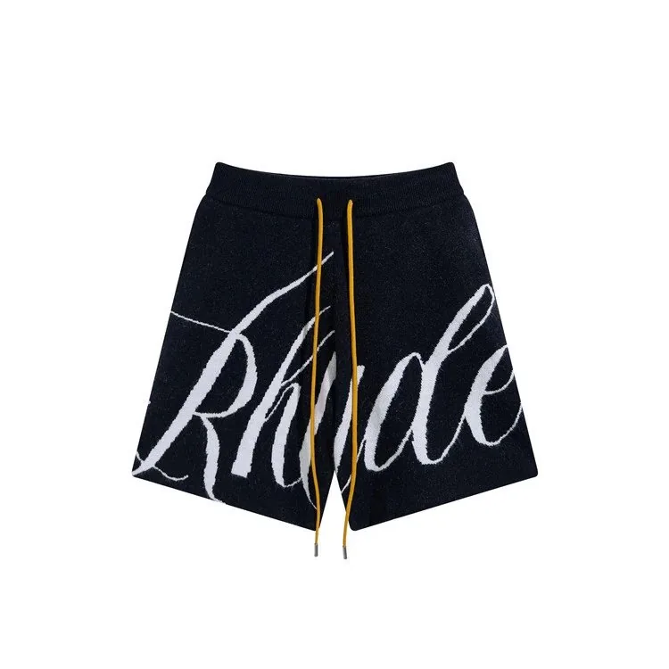 Rhude Letter Logo Knit Shorts — Photo 2