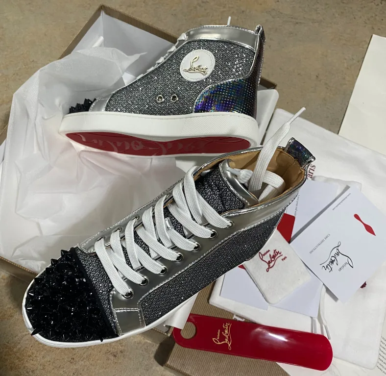 Christian Louboutin Louis High-Top Black High-Tops — Photo 14