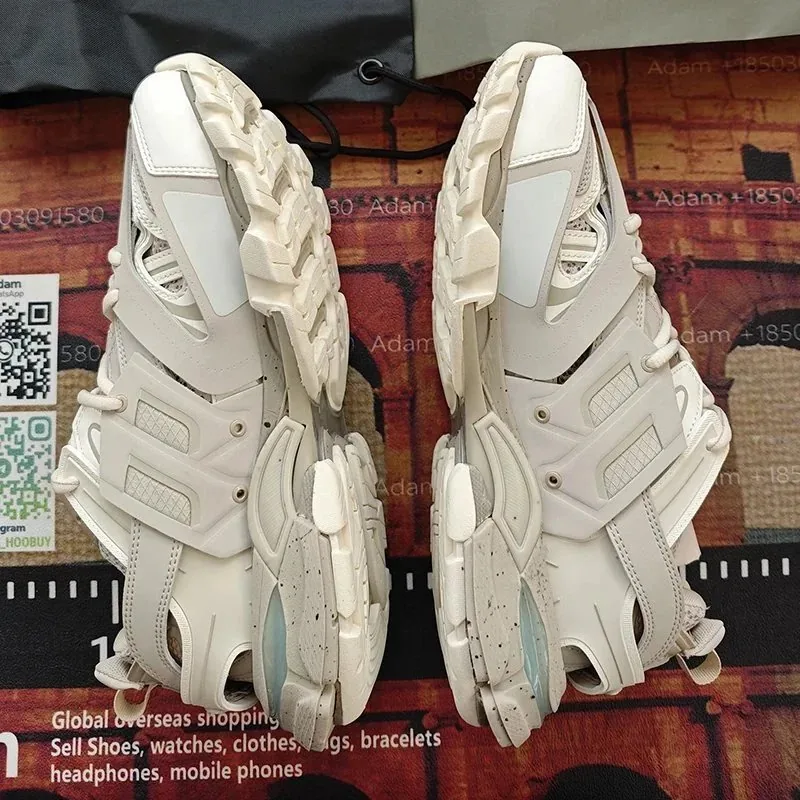 Balenciaga Track Beige Low-Top Sneakers — Photo 14