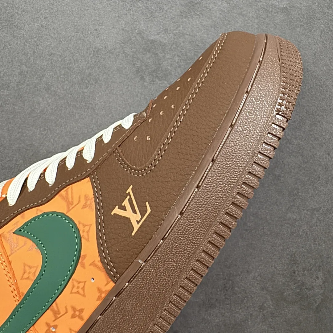 Nike Air Force 1 Green Brown — photo 5