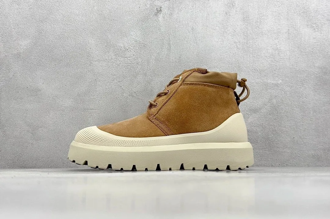 UGG Tasman Weather Hybrid Beige Shearling Waterproof Snow Boots — Photo 7