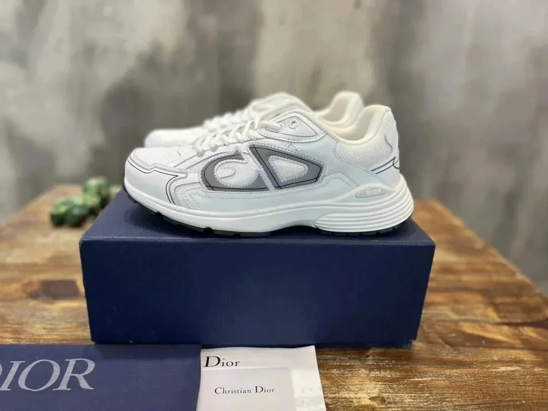 Dior B30 Grey Mesh Trainers — Photo 6