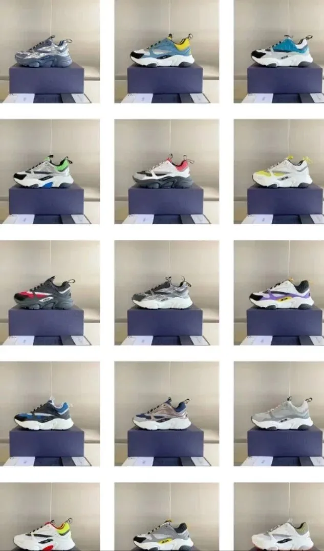 Balenciaga Triple S Blue Plaid Trainers — Photo 5