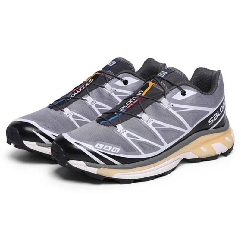 Salomon XT-6 Grey Lightweight Hiking Shoes — Photo 3